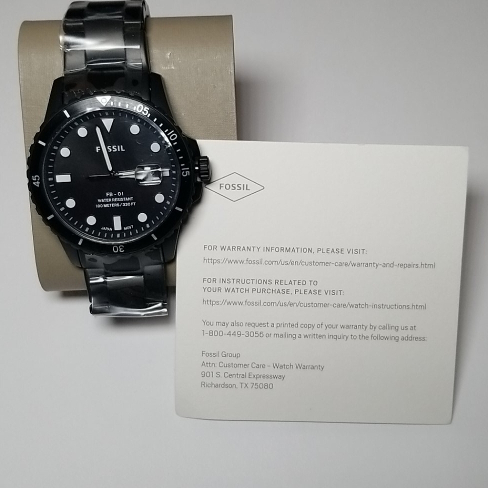 Fossil Watch black strainless steel